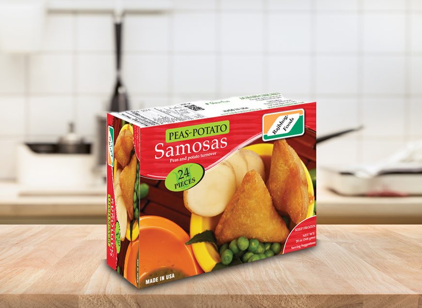 Potatos and Peas Frozen Samosa